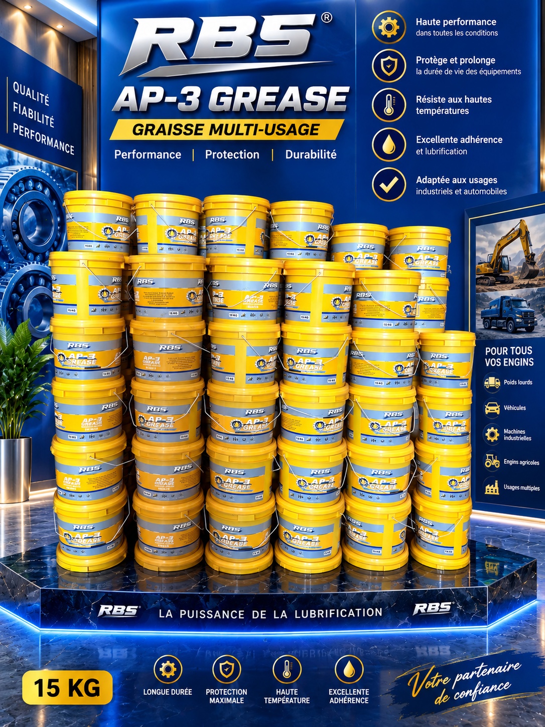 Présentation de la graisse RBS AP-3 haute performance