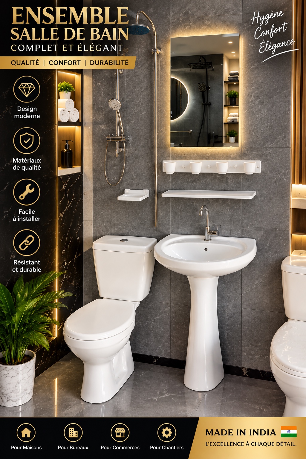 Ensemble salle de bain complet